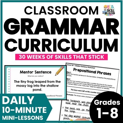 Elementary & Middle School Grammar Curriculum