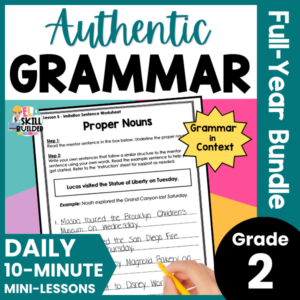 second grade grammar curriculum