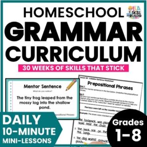 Elementary & Middle School Homeschool Grammar Curriculum