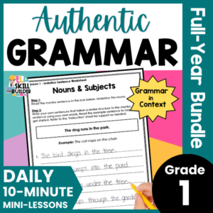first grade grammar curriculum