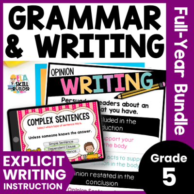 5th Grade Grammar & Writing Curriculum