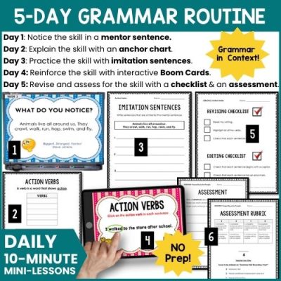 grammar and writing curriculum details