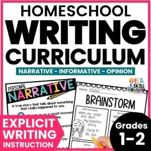 Homeschool Writing Curriculum for 1st and 2nd Grade