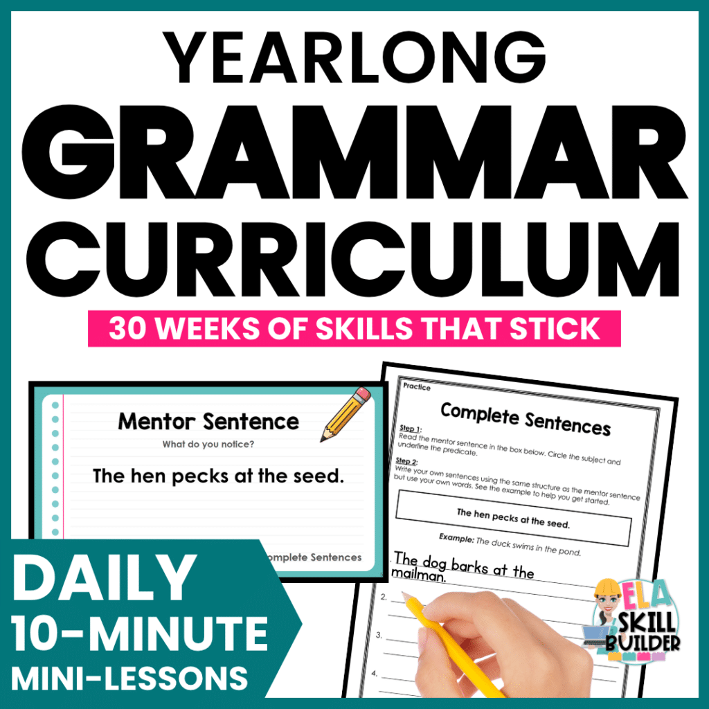 Yearlong Grammar Curriculum