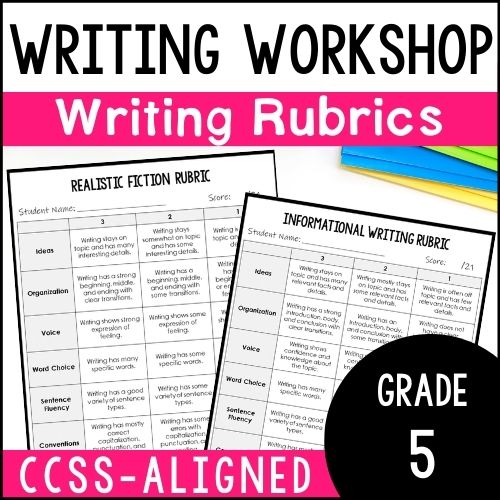Free 5th Grade Writing Rubric for Assessment 1 5th Grade Writing Rubric