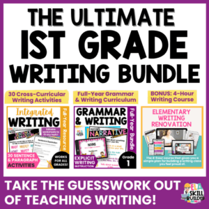 First Grade Grammar Curriculum and Writing Curriculum