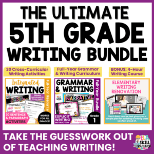Fifth Grade Grammar Curriculum and Writing Curriculum