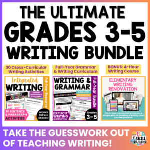 grade 3-5 writing bundle