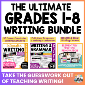 grade 1-8 writing bundle