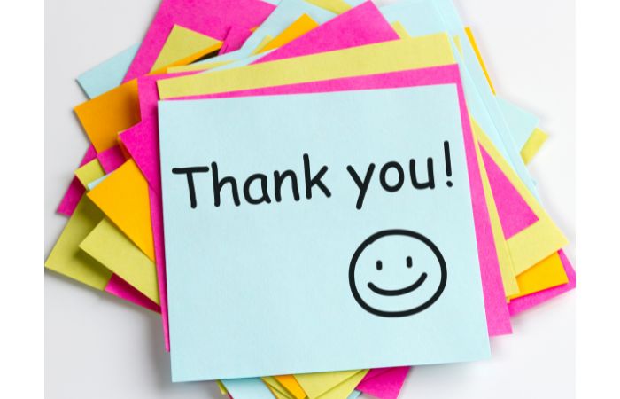 Thank You Quotes -  post-it note