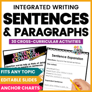 Sentence and Paragraph Writing Activities