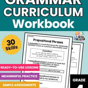 grade 4 homeschool grammar curriculum workbook cover