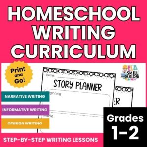 Homeschool Writing Curriculum for 1st and 2nd Grade