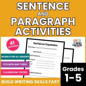 Sentence and Paragraph Writing Workbook