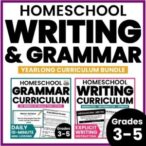 homeschool writing and grammar curriculum 3rd 4th 5th grade