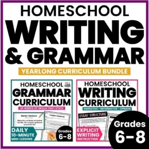 Homeschool grammar and writing curriculum for middle school