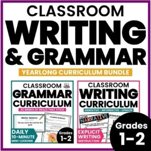 Grade 1-2 Writing & Grammar Curriculum