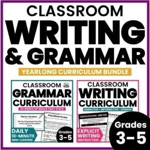 Elemetary Writing & Grammar Curriculum