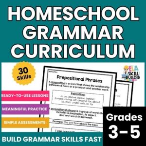Homeschool Grammar Curriculum for 3rd 4th and 5th Grade