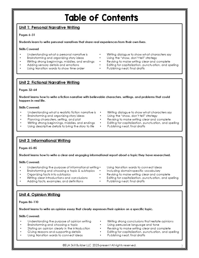 Homeschool Writing and Grammar Curriculum for Grades 3-5 3 Homeschool Writing and Grammar Curriculum for Grades 3-5 - Image 3
