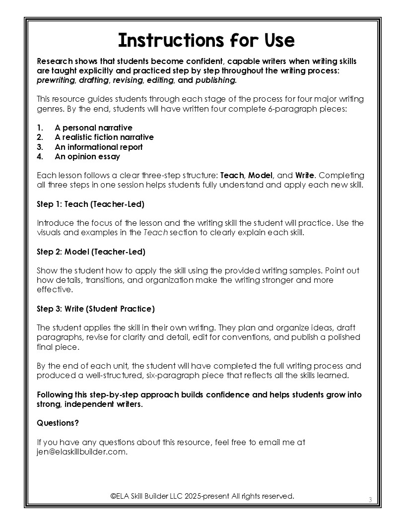 Homeschool Writing and Grammar Curriculum for Grades 3-5 4 Homeschool Writing and Grammar Curriculum for Grades 3-5 - Image 4