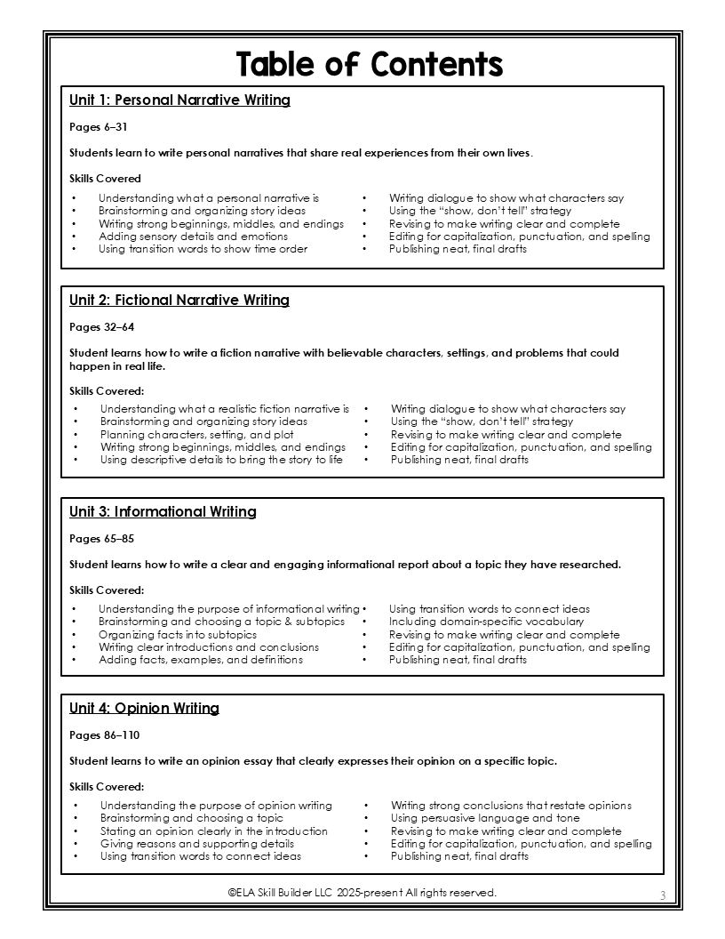 Homeschool Writing Curriculum for Grades 1-5 2 Homeschool Writing Curriculum for Grades 1-5 - Image 2