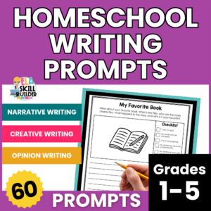 Homeschool Writing Prompts for Grades 1-5