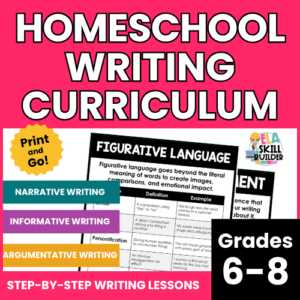 Homeschool Writing Curriculum for Grades 6-8
