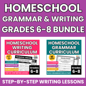 Homeschool grammar and writing curriculum for middle school