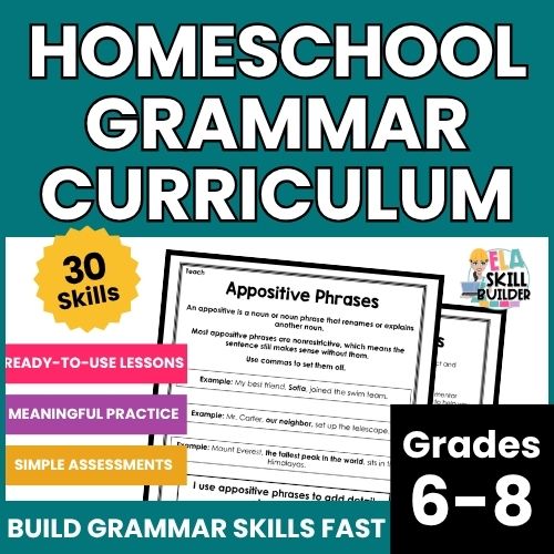 Homeschool Grammar Curriculum for Grades 6-8 1 6th 7th 8th homeschool grammar curriculum