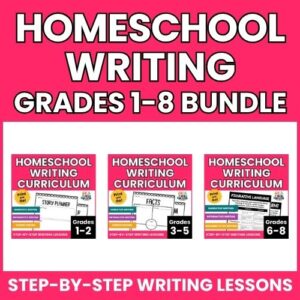 Homeschool Writing Curriculum for Grades 1-8