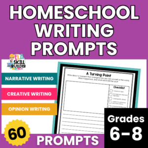Homeschool Writing Prompts for Grades 6-8