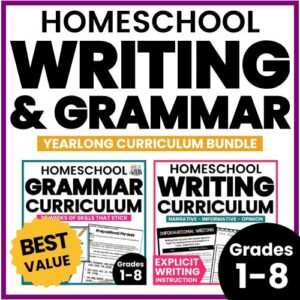 Homeschool Grammar & Writing Curriculum for Grades 1-8