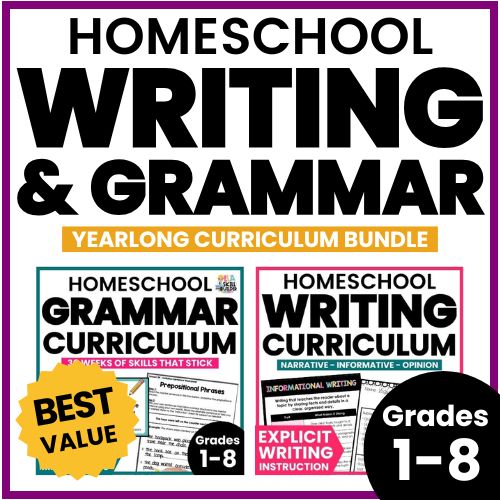 Homeschool Grammar & Writing Curriculum for Grades 1-8