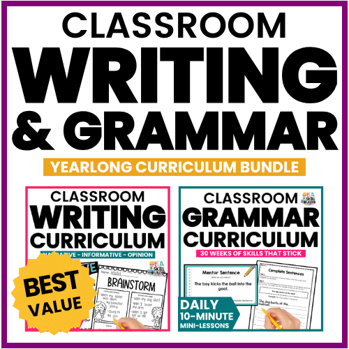 Classroom Writing & Grammar Curriculum